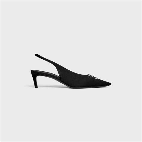 CELINE ALMA TRIOMPHE SLINGBACK in GROS 